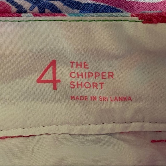 Lilly Pulitzer The Chipper Floral Preppy Coastal 100% Cotton Shorts Size 4 - Picture 5 of 9